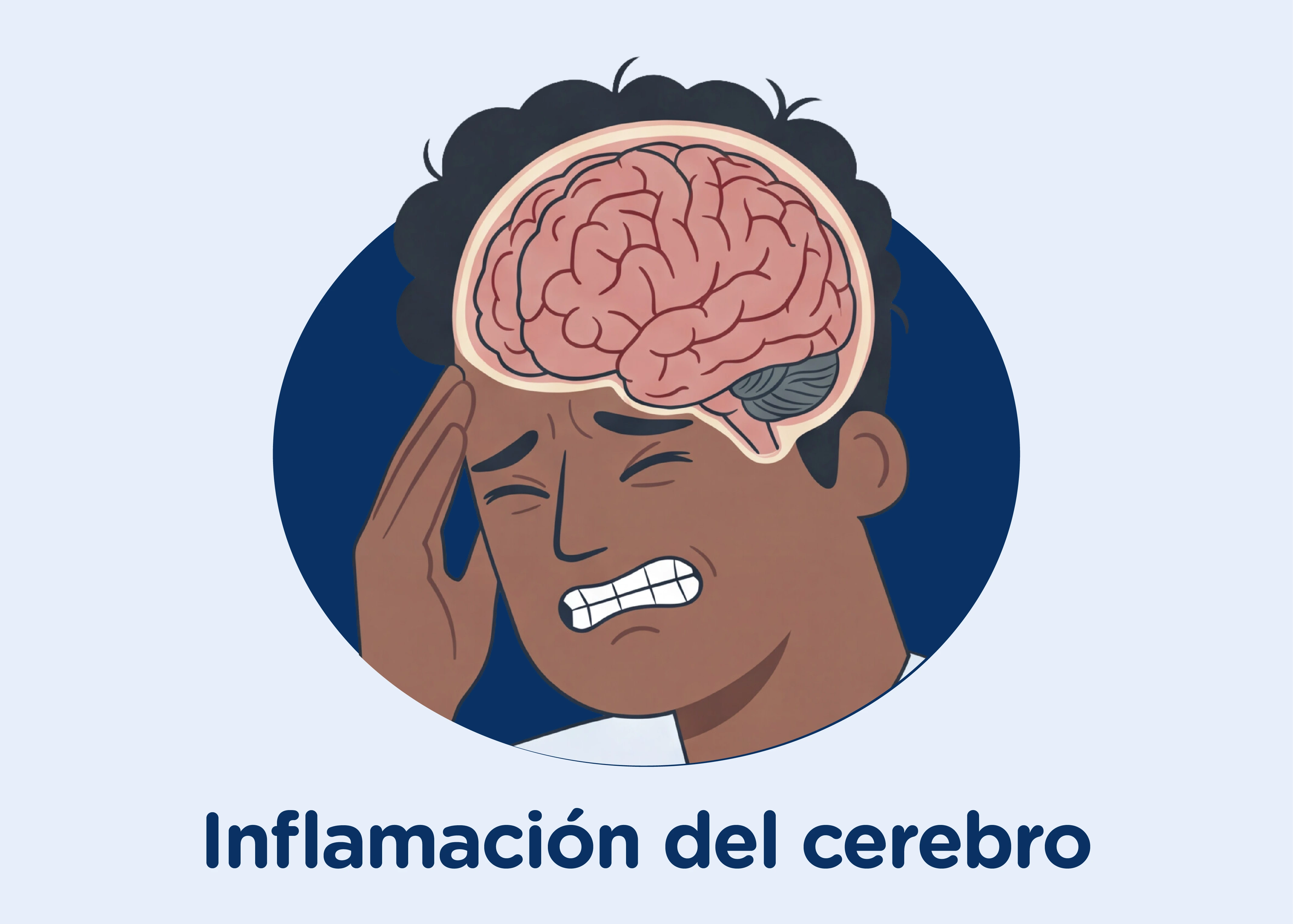 Encefalitis e inflamación del cerebro por sarampión — daño permanente