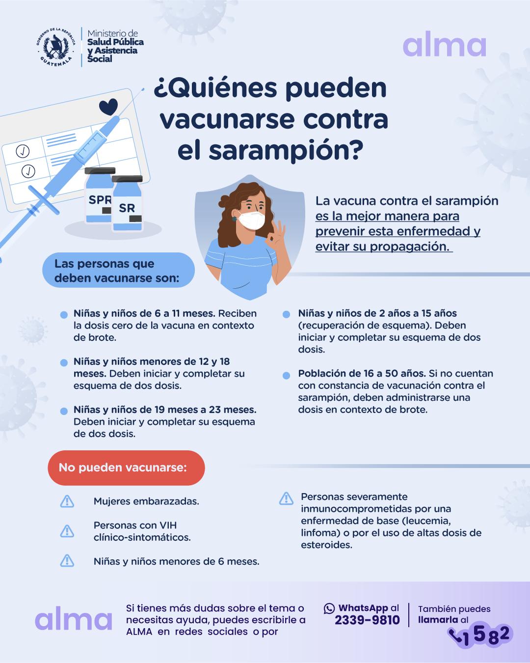 Quiénes pueden vacunarse contra el sarampión